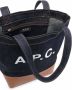 A.P.C. Shopper met logoprint Blauw - Thumbnail 5