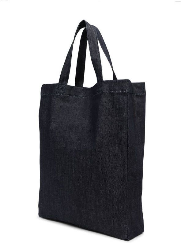 A.P.C. Shopper met logoprint Blauw
