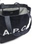 A.P.C. Shopper met logoprint Blauw - Thumbnail 5