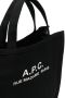 A.P.C. Shopper met logoprint Zwart - Thumbnail 4
