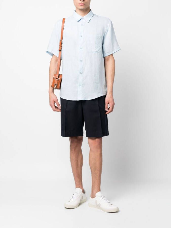 A.P.C. Linnen overhemd Blauw