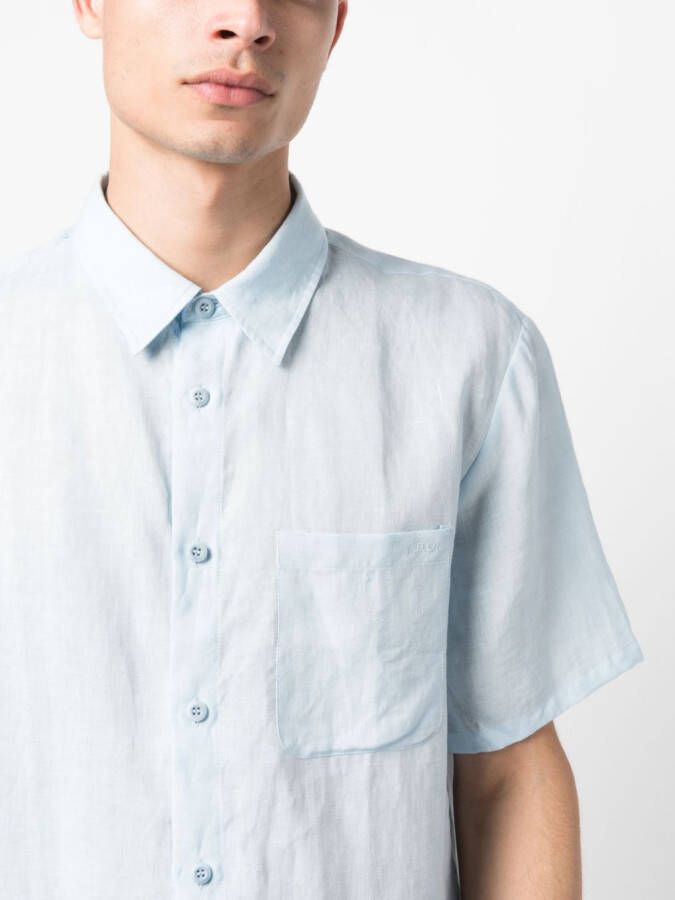 A.P.C. Linnen overhemd Blauw