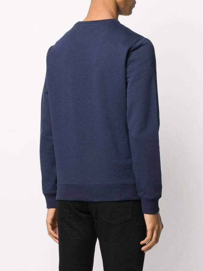 A.P.C. Sweater met logo Blauw