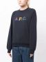 A.P.C. Sweater met logopatch Blauw - Thumbnail 3