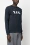 A.P.C. Sweater met logoprint Blauw - Thumbnail 3