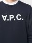 A.P.C. Sweater met logoprint Blauw - Thumbnail 5
