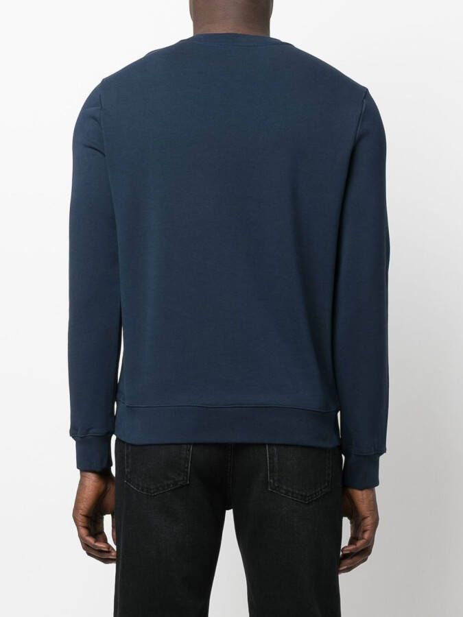 A.P.C. Sweater met geborduurd logo Blauw