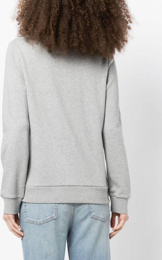 A.P.C. Sweater met logoprint Grijs