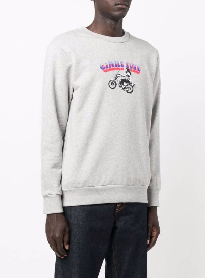 A.P.C. Sweater met tekst Grijs