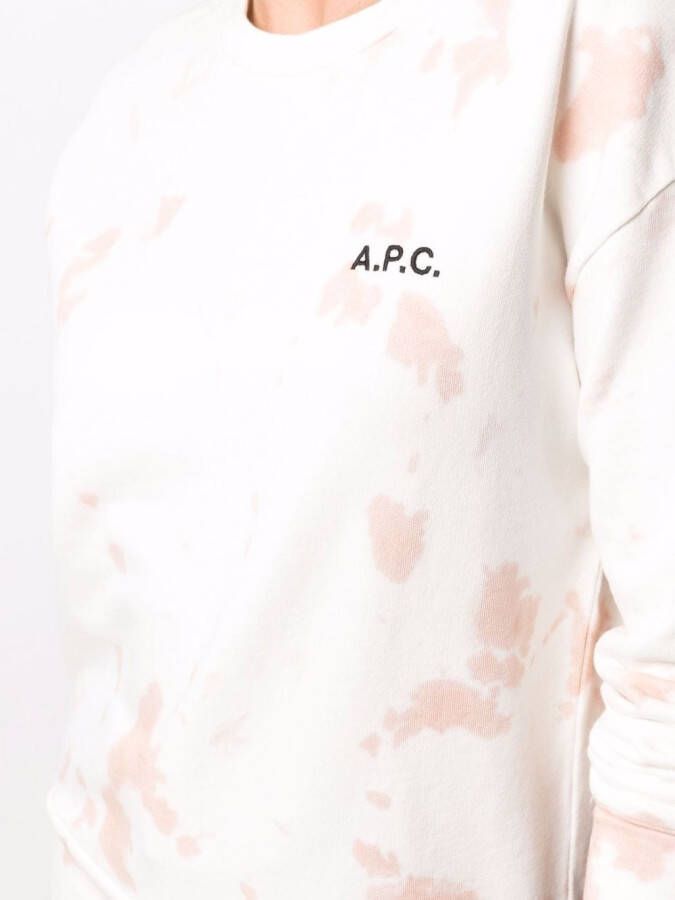 A.P.C. Sweater met verfspatten Wit