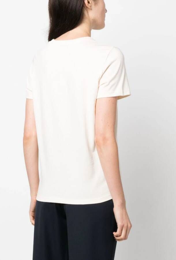 A.P.C. T-shirt met logoprint Beige