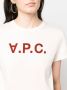 A.P.C. T-shirt met logoprint Beige - Thumbnail 5