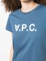 A.P.C. T-shirt met logoprint Blauw - Thumbnail 5