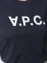 A.P.C. T-shirt met logoprint Blauw - Thumbnail 5