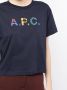 A.P.C. T-shirt met logoprint Blauw - Thumbnail 4