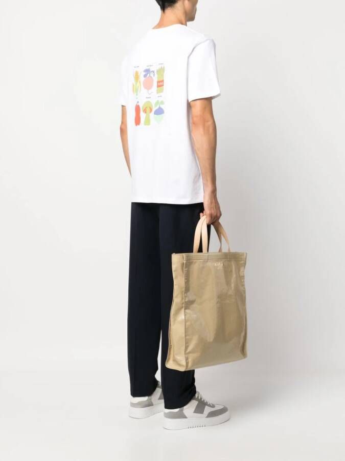 A.P.C. T-shirt met logoprint Wit