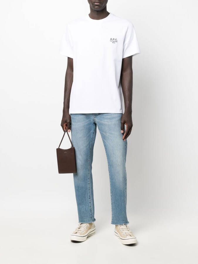 A.P.C. T-shirt met logoprint Wit