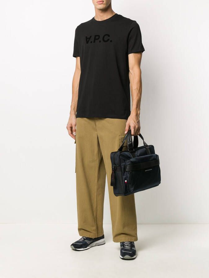 A.P.C. T-shirt met logoprint Zwart