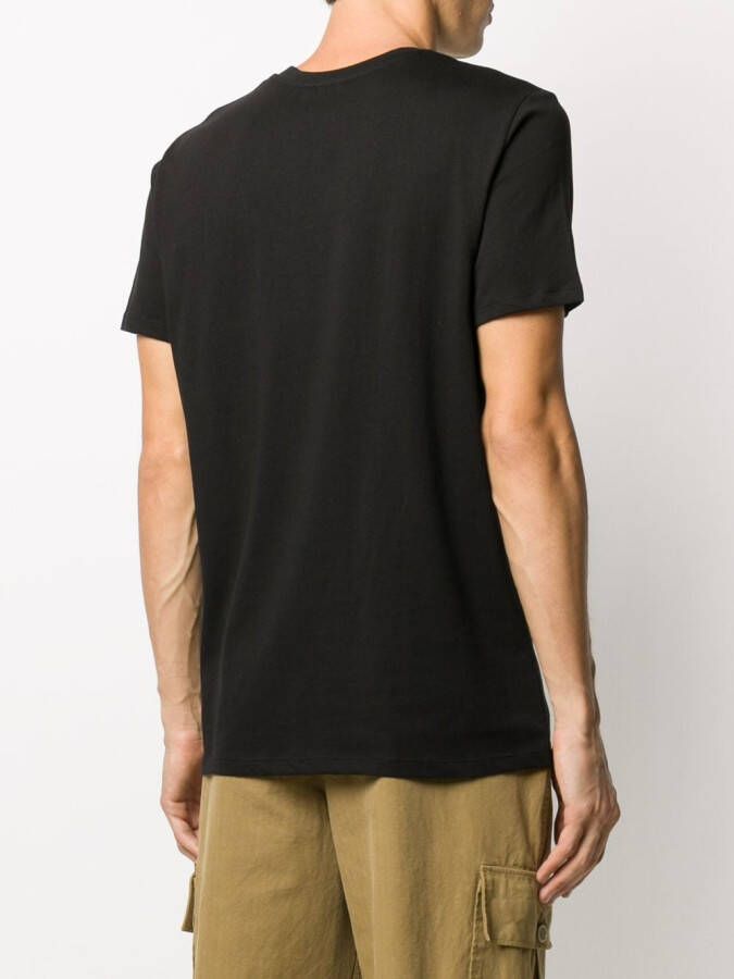 A.P.C. T-shirt met logoprint Zwart