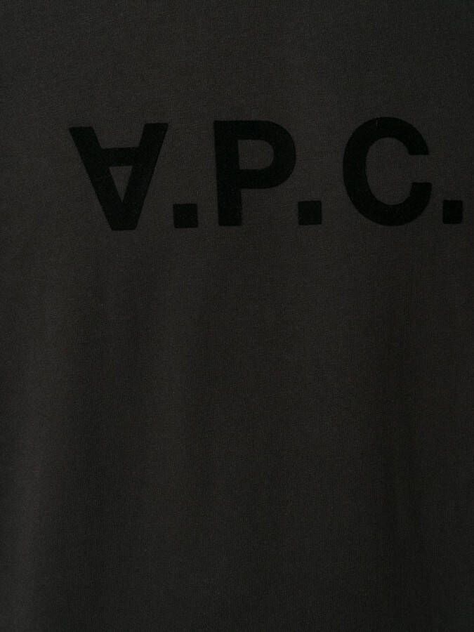 A.P.C. T-shirt met logoprint Zwart