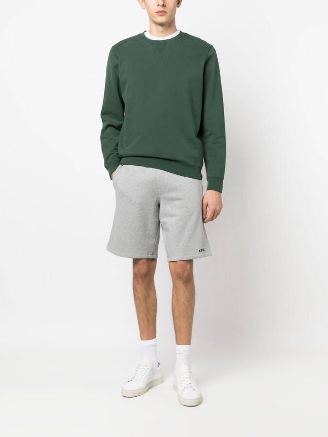 A.P.C. Trainingsshorts met trekkoordtaille Grijs