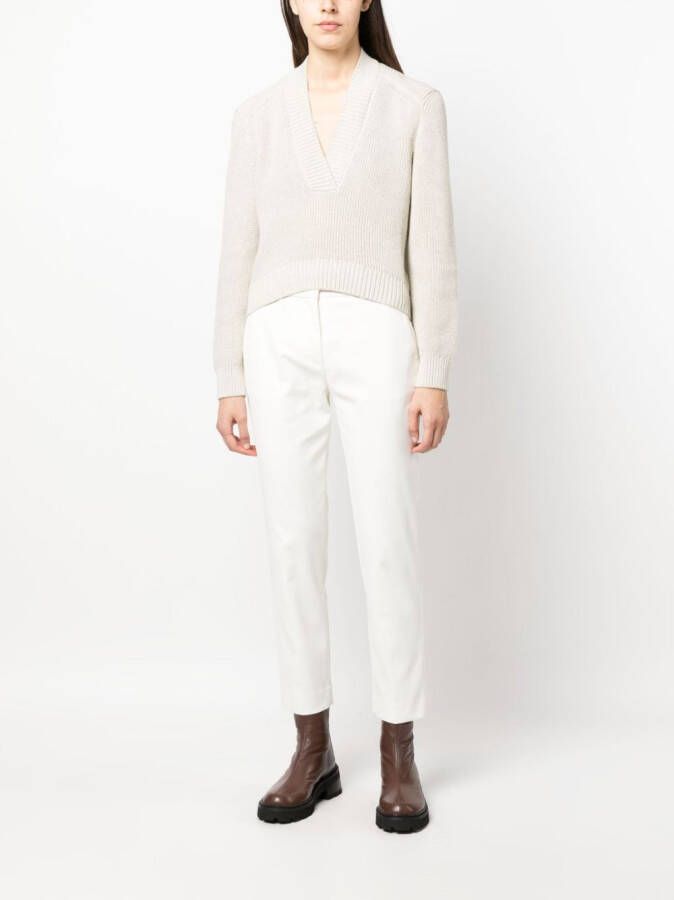 A.P.C. Trui met V-hals Beige