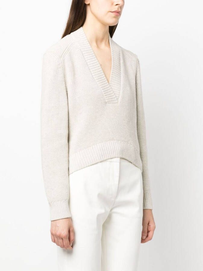 A.P.C. Trui met V-hals Beige