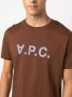 A.P.C. T-shirt met logo Bruin - Thumbnail 5