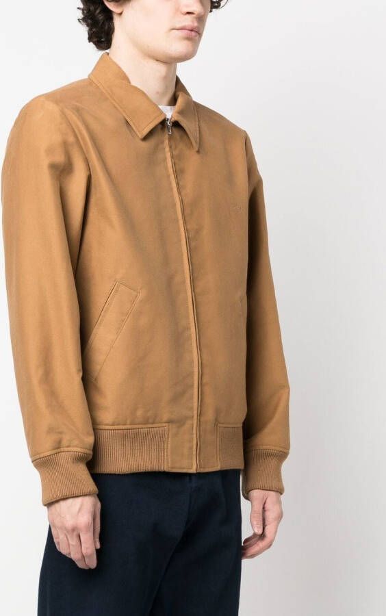 A.P.C. Shirtjack met rits Bruin