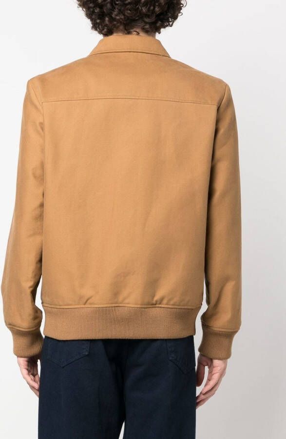 A.P.C. Shirtjack met rits Bruin
