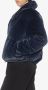 Apparis Donsjack van imitatiebont Blauw - Thumbnail 4