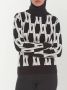 Apparis Ribgebreide coltrui Zwart - Thumbnail 5