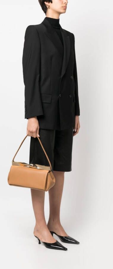 Aquazzura Clutch van imitatieleer Bruin