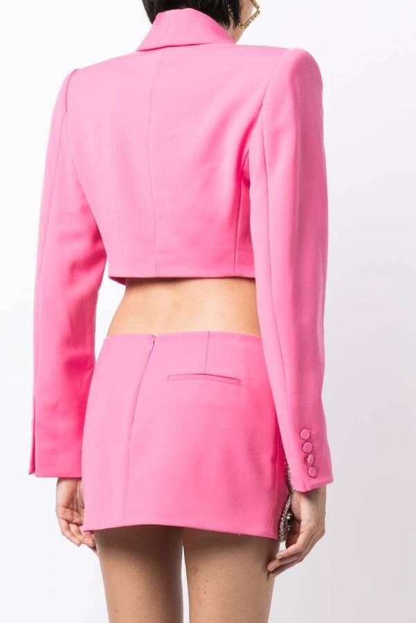 AREA Blazer met borduurwerk Roze