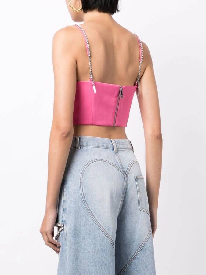 AREA Top met vlinder applicatie Roze