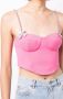 AREA Top met vlinder applicatie Roze - Thumbnail 5