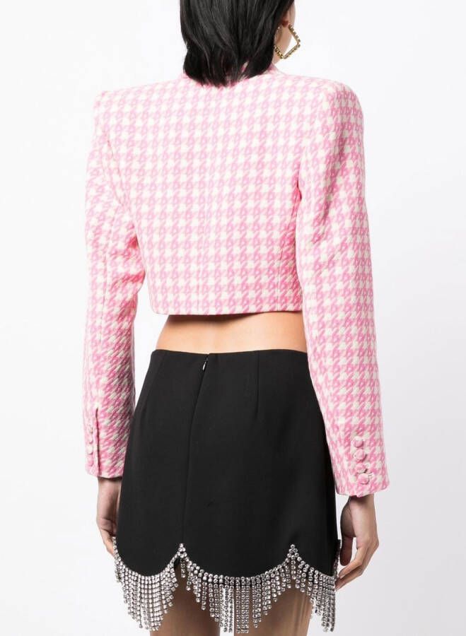 AREA Cropped blazer Wit