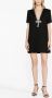 AREA Mini-jurk met V-hals Zwart - Thumbnail 2