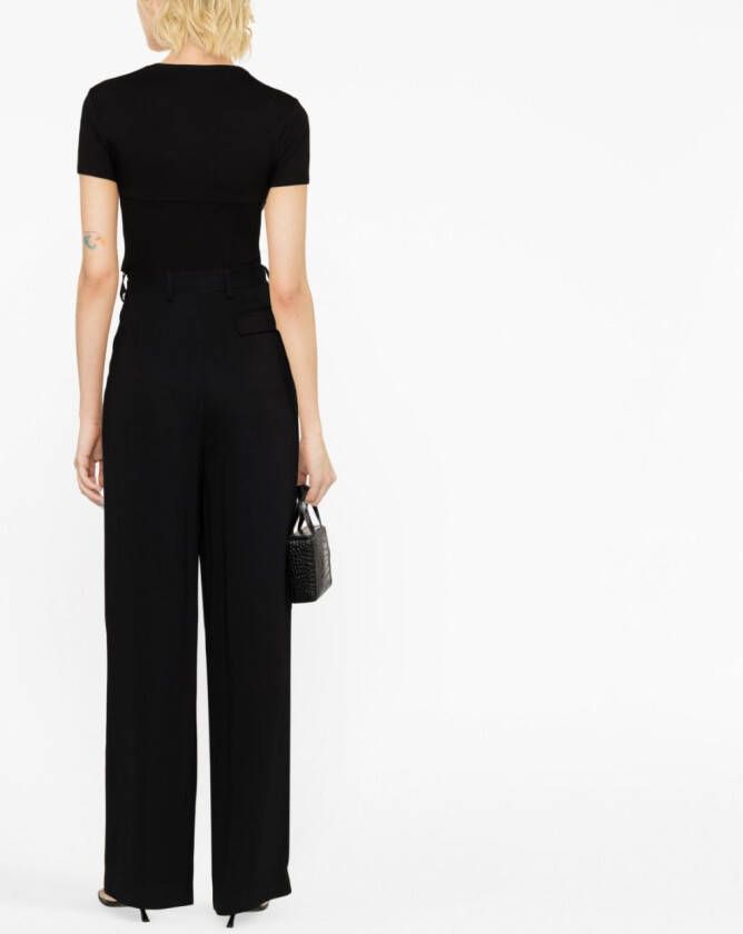 AREA T-shirt met kristallen Zwart