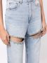 AREA Jeans verfraaid met kristallen Blauw - Thumbnail 5