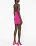 AREA Mini-jurk met halternek Roze - Thumbnail 4