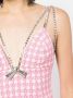 AREA Mini-jurk met pied-de-poule print Roze - Thumbnail 5