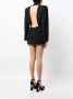 AREA Mini-jurk met open rug Zwart - Thumbnail 4