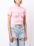 AREA T-shirt verfraaid met kristallen Roze - Thumbnail 3