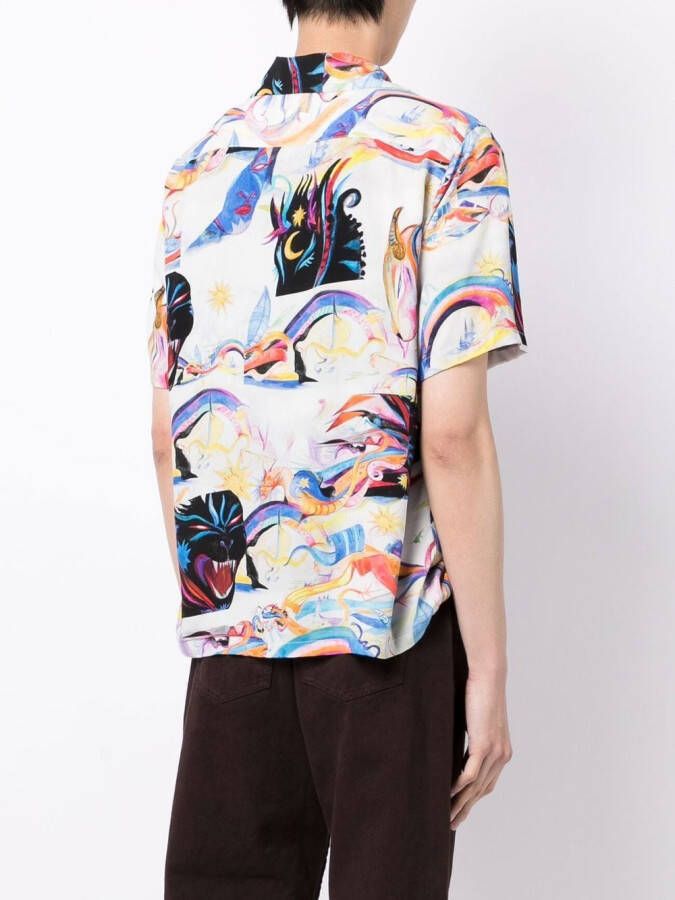 Aries Overhemd met print Veelkleurig
