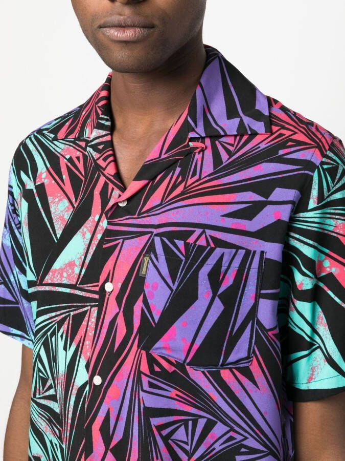 Aries Shirt met geometrische print Paars