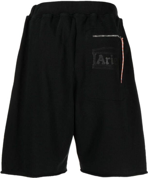 Aries Shorts met logoprint Zwart