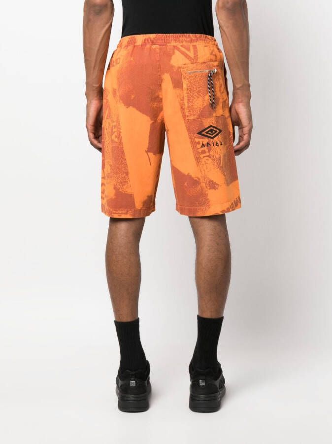 Aries Shorts met print Oranje