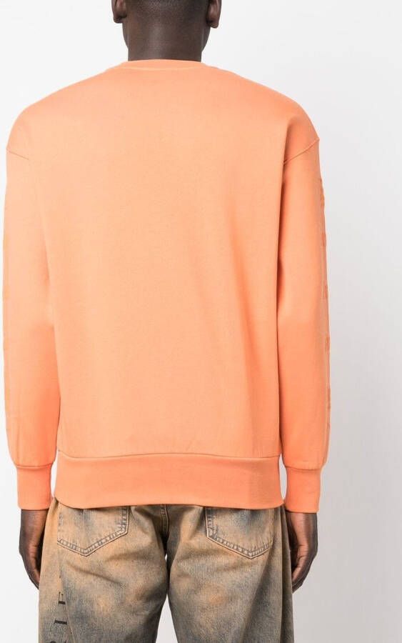 Aries Sweater met geborduurd logo Oranje