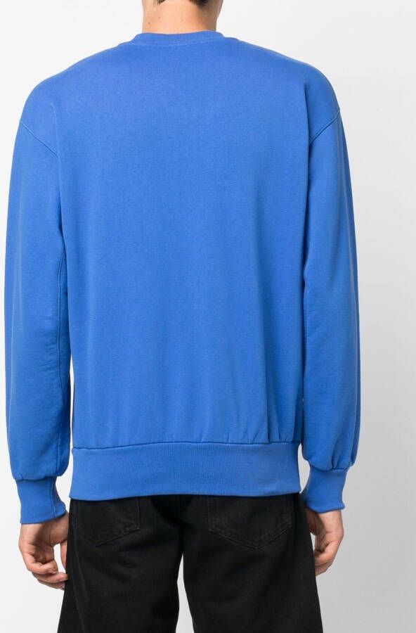 Aries Sweater met logoprint Blauw